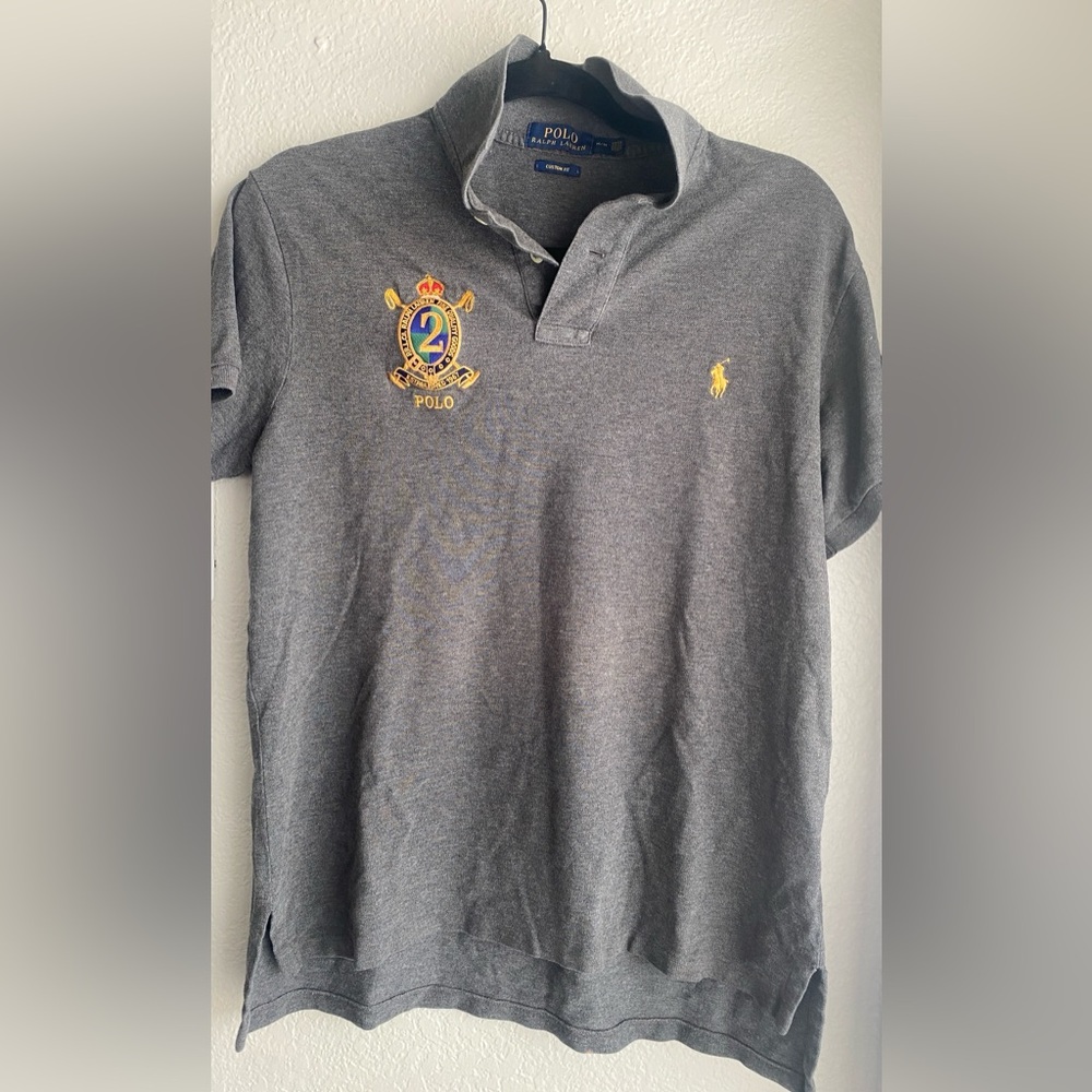 Ralph Lauren Polo Shirt with #2 Crest Embroidered Shield